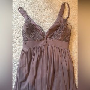 Formal/ Prom/ Bridesmaid dress with lace in back from Azazie, size 12.